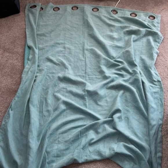 Bombay Turquoise Grommet Curtain - Picture 6 of 11